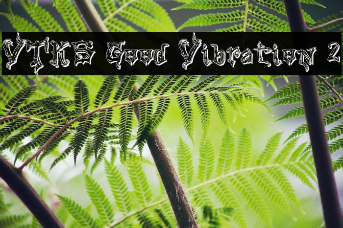 VTKS Good Vibration 2 Font examples