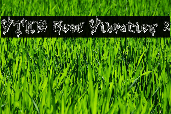 VTKS Good Vibration 2 Font examples