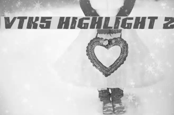 VTKS HIGHLIGHT 2 Font examples