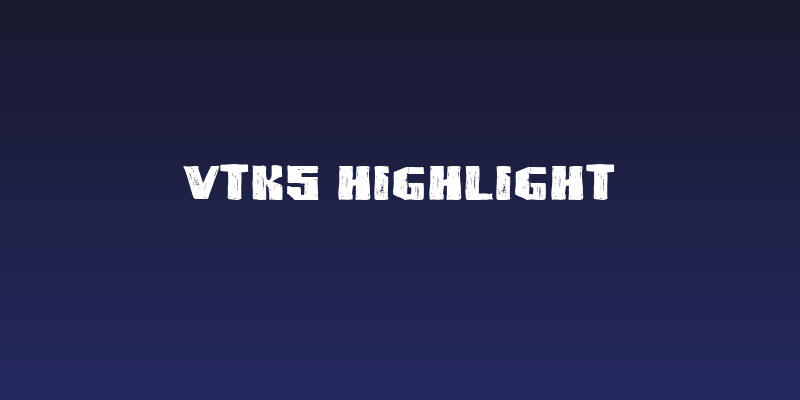 VTKS HIGHLIGHT Social Header