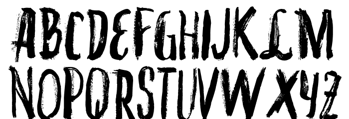 VTKS INKED Font LOWERCASE
