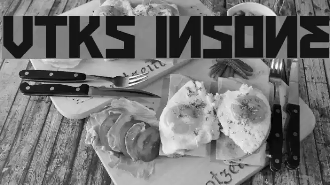 VTKS INSONE Font examples