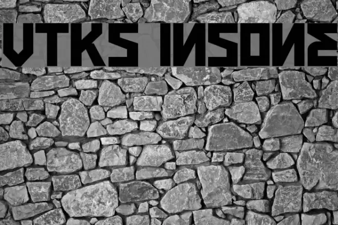 VTKS INSONE Font examples