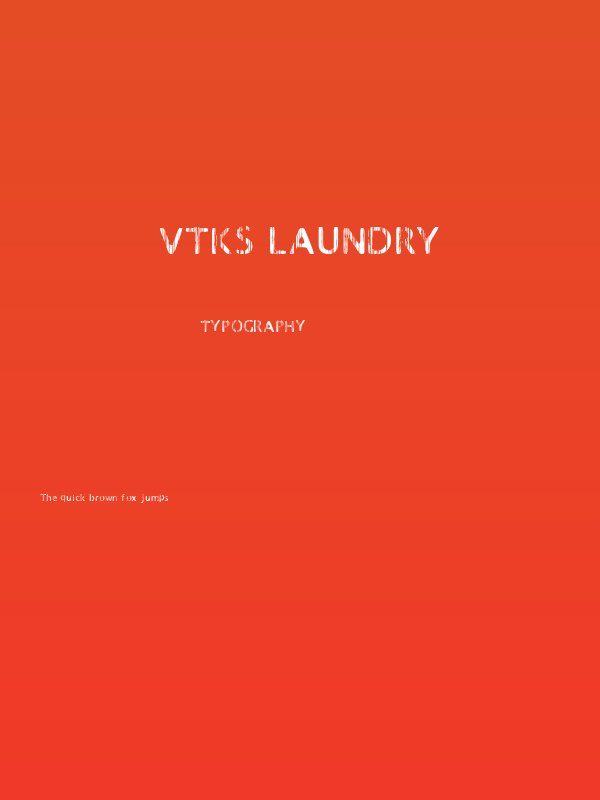 VTKS LAUNDRY Poster