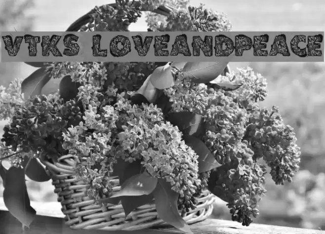 VTKS LOVEANDPEACE Font examples