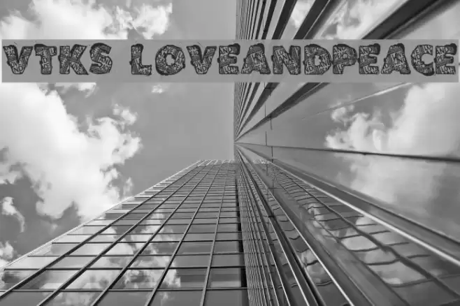 VTKS LOVEANDPEACE Font examples