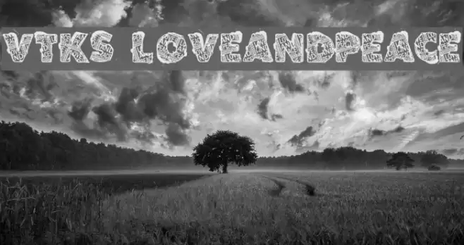 VTKS LOVEANDPEACE Font examples