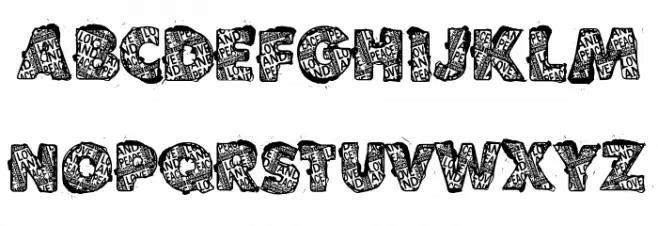 VTKS LOVEANDPEACE फ़ॉन्ट लोअरकेस