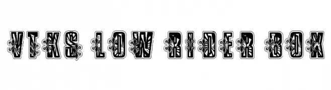 VTKS Low Rider Box  Fuentes Gratis Descargar