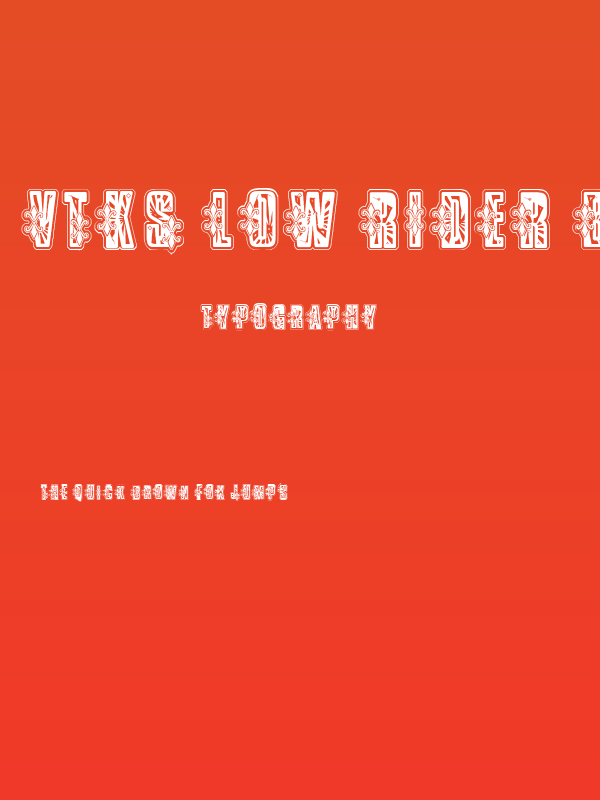 VTKS Low Rider Box Poster