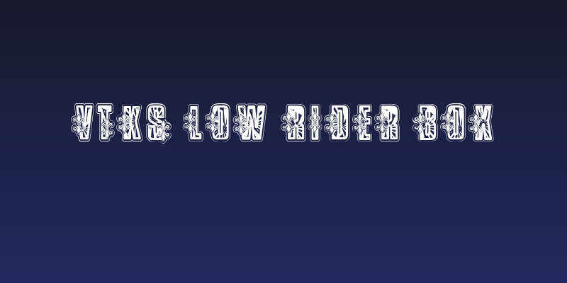 VTKS Low Rider Box Social Header