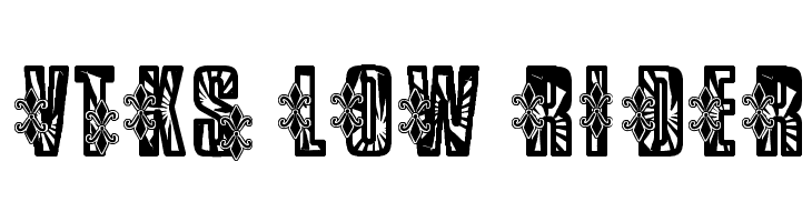 VTKS Low Rider  Frei Schriftart Herunterladen
