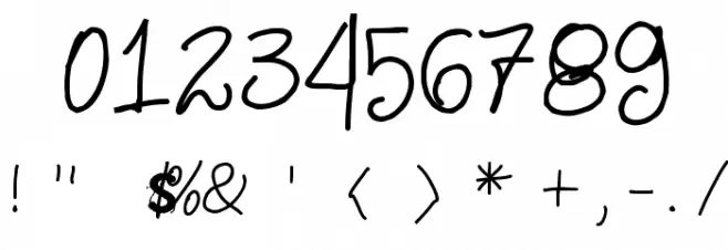 VTKS NO SIGNAL Font OTHER CHARS