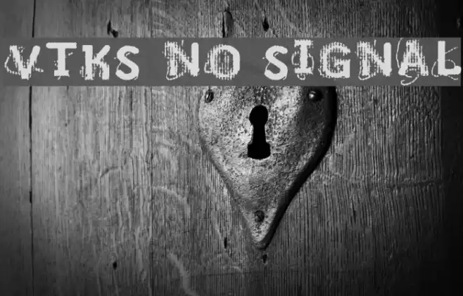 VTKS NO SIGNAL Font examples
