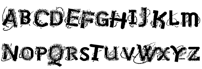 VTKS NO SIGNAL Font LOWERCASE
