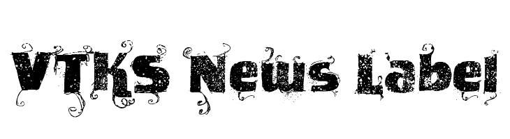 VTKS News Label  Frei Schriftart Herunterladen