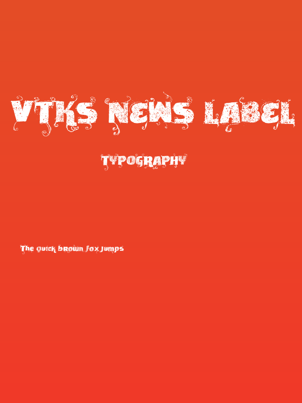 VTKS News Label Poster