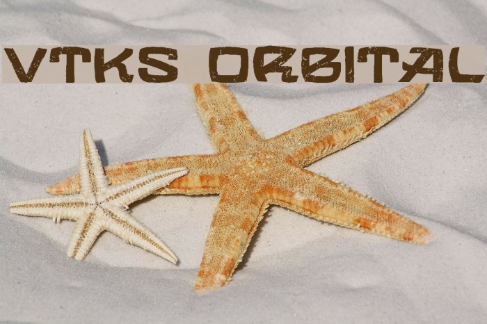 VTKS ORBITAL Font examples