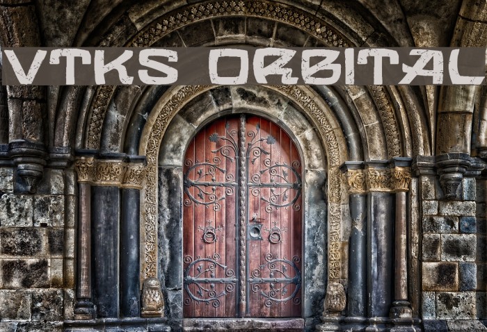 VTKS ORBITAL Font examples