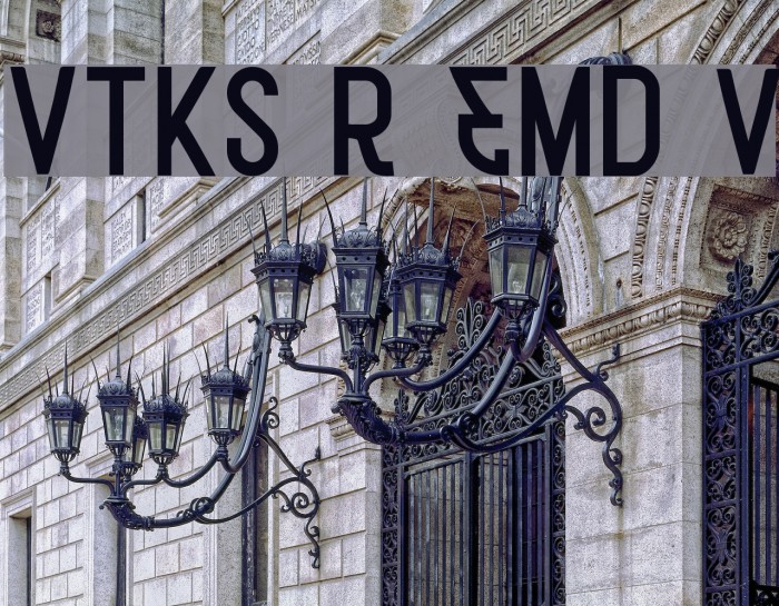 VTKS R78 EMD v2 Font examples
