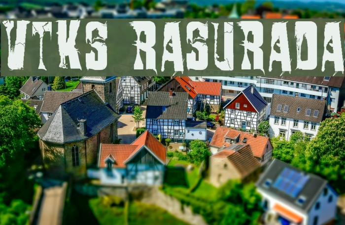 VTKS RASURADA Font examples