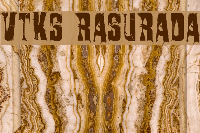 VTKS RASURADA Font examples