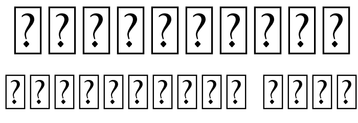 VTKS RECOVER MB 1 Font OTHER CHARS