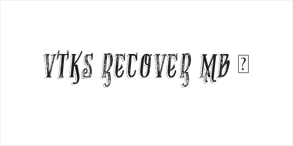 VTKS RECOVER MB 1 Logo