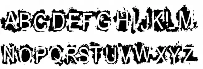VTKS REFUSED Schriftart Groß