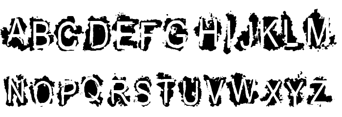 VTKS REFUSED Font LOWERCASE
