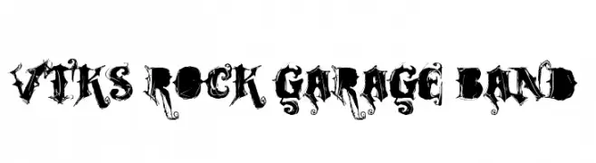 VTKS ROCK GARAGE BAND  Frei Schriftart Herunterladen