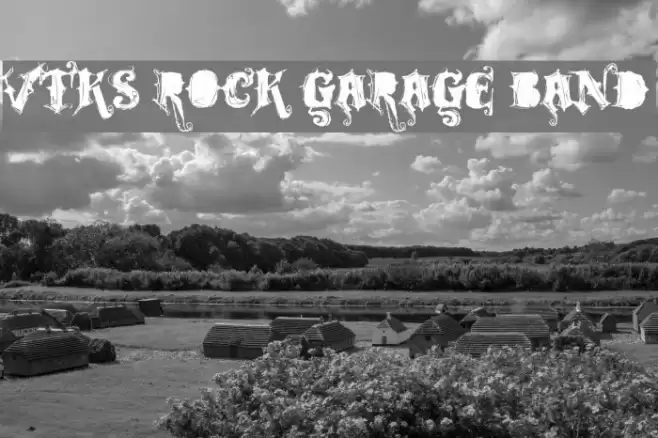 VTKS ROCK GARAGE BAND Caratteri examples