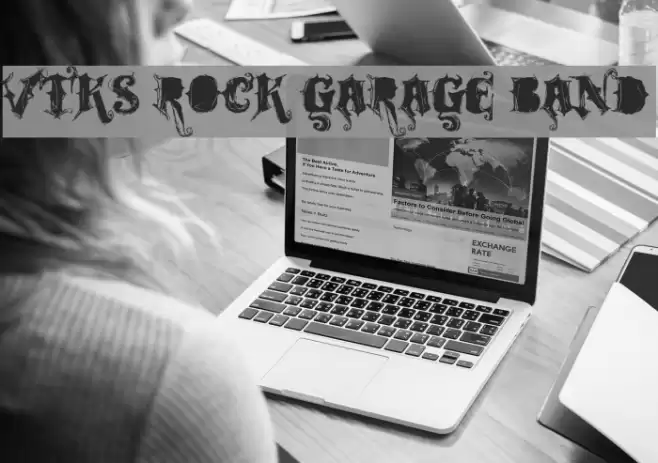 VTKS ROCK GARAGE BAND Caratteri examples