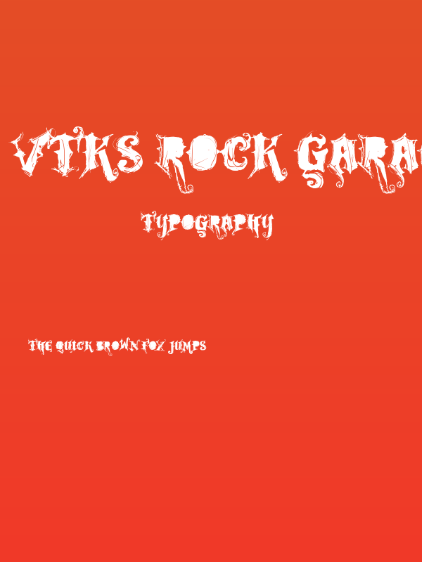 VTKS ROCK GARAGE BAND Poster