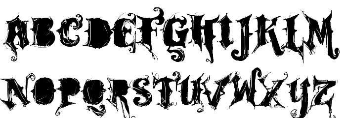 VTKS ROCK GARAGE BAND Font LOWERCASE
