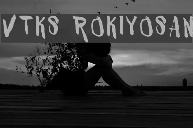 VTKS ROKIYOSAN Font examples