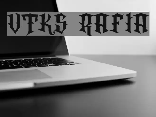 VTKS Rafia Font examples