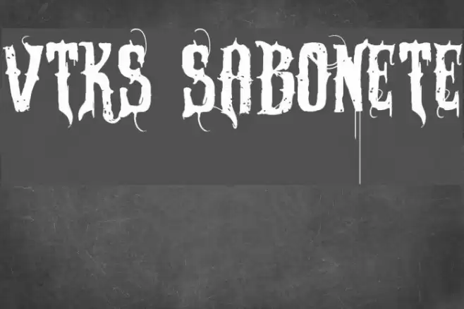 VTKS SABONETE Font examples