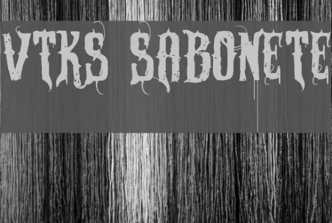 VTKS SABONETE Font examples