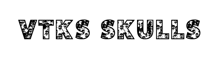 VTKS SKULLS  नि: शुल्क फ़ॉन्ट्स डाउनलोड