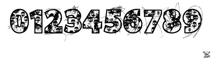 VTKS SKULLS Font OTHER CHARS