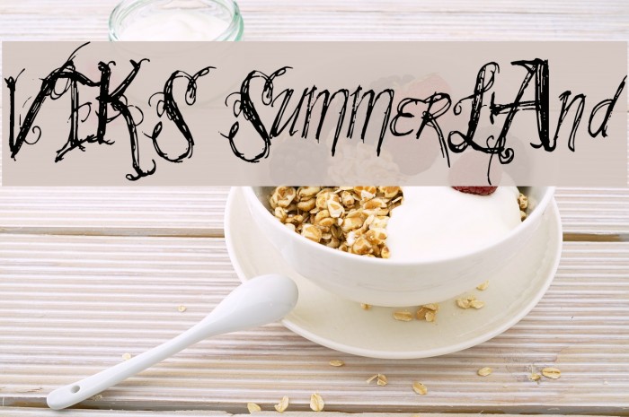 VTKS SummerLAnd Schriftart examples