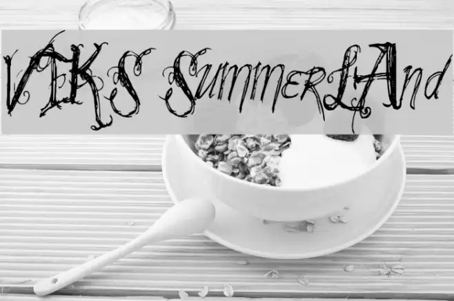VTKS SummerLAnd Font examples