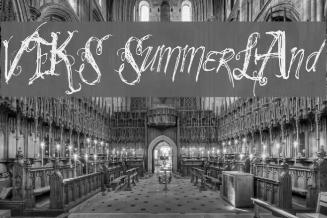 VTKS SummerLAnd Font examples