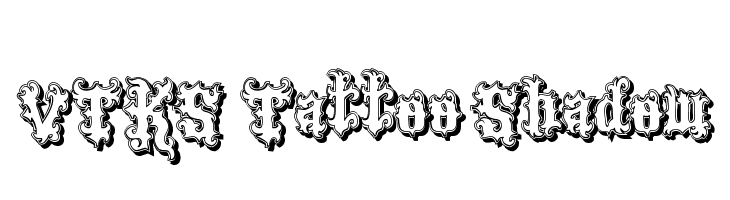VTKS Tattoo Shadow Font
