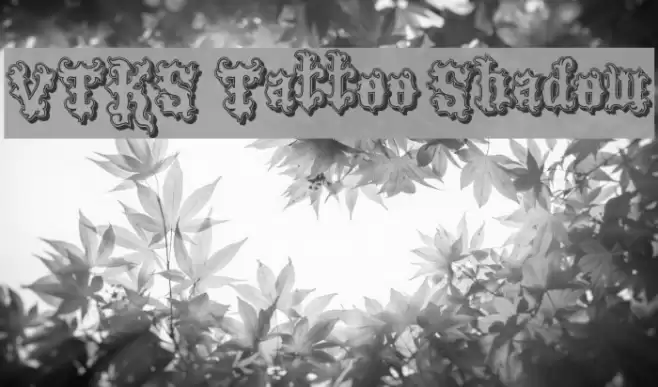 VTKS Tattoo Shadow Font examples
