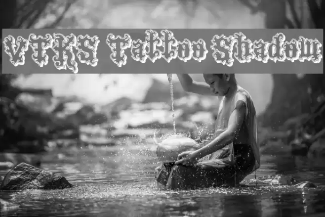 VTKS Tattoo Shadow Font examples