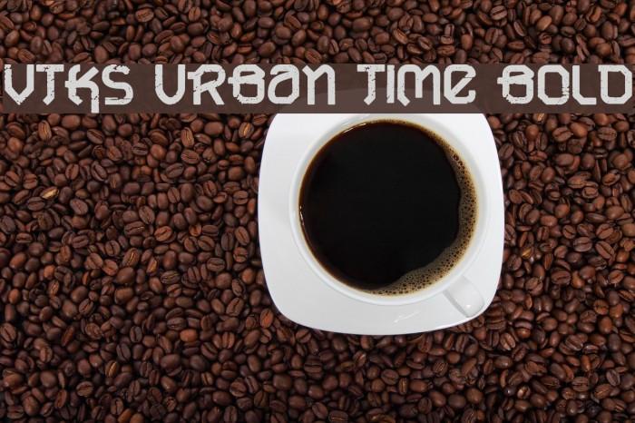 VTKS URBAN TIME bold Font examples