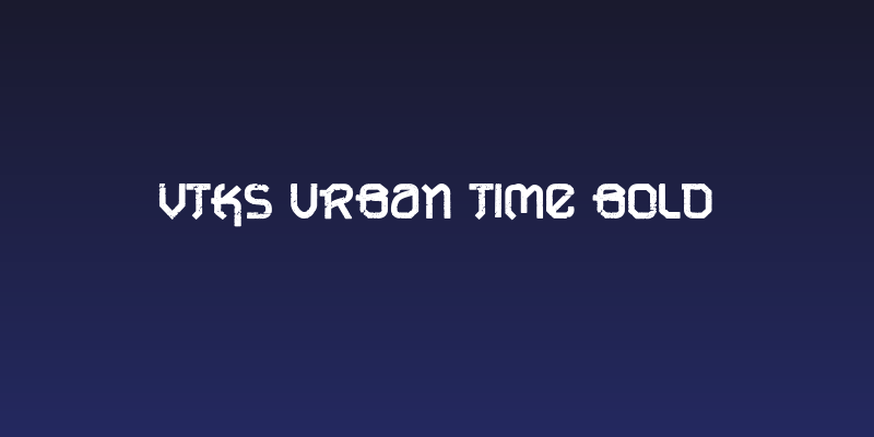 VTKS URBAN TIME bold Social Header