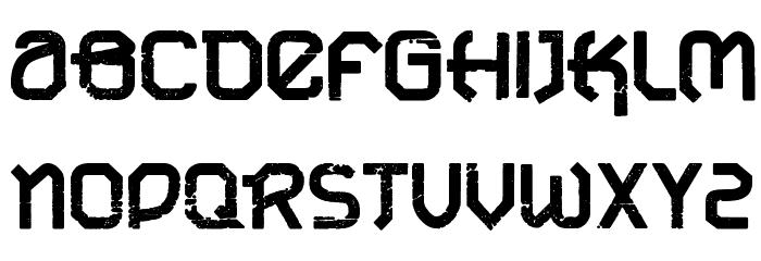 VTKS URBAN TIME bold Font LOWERCASE